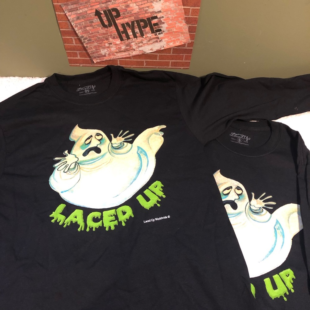 Laced up long sleeve ghost tee size:S